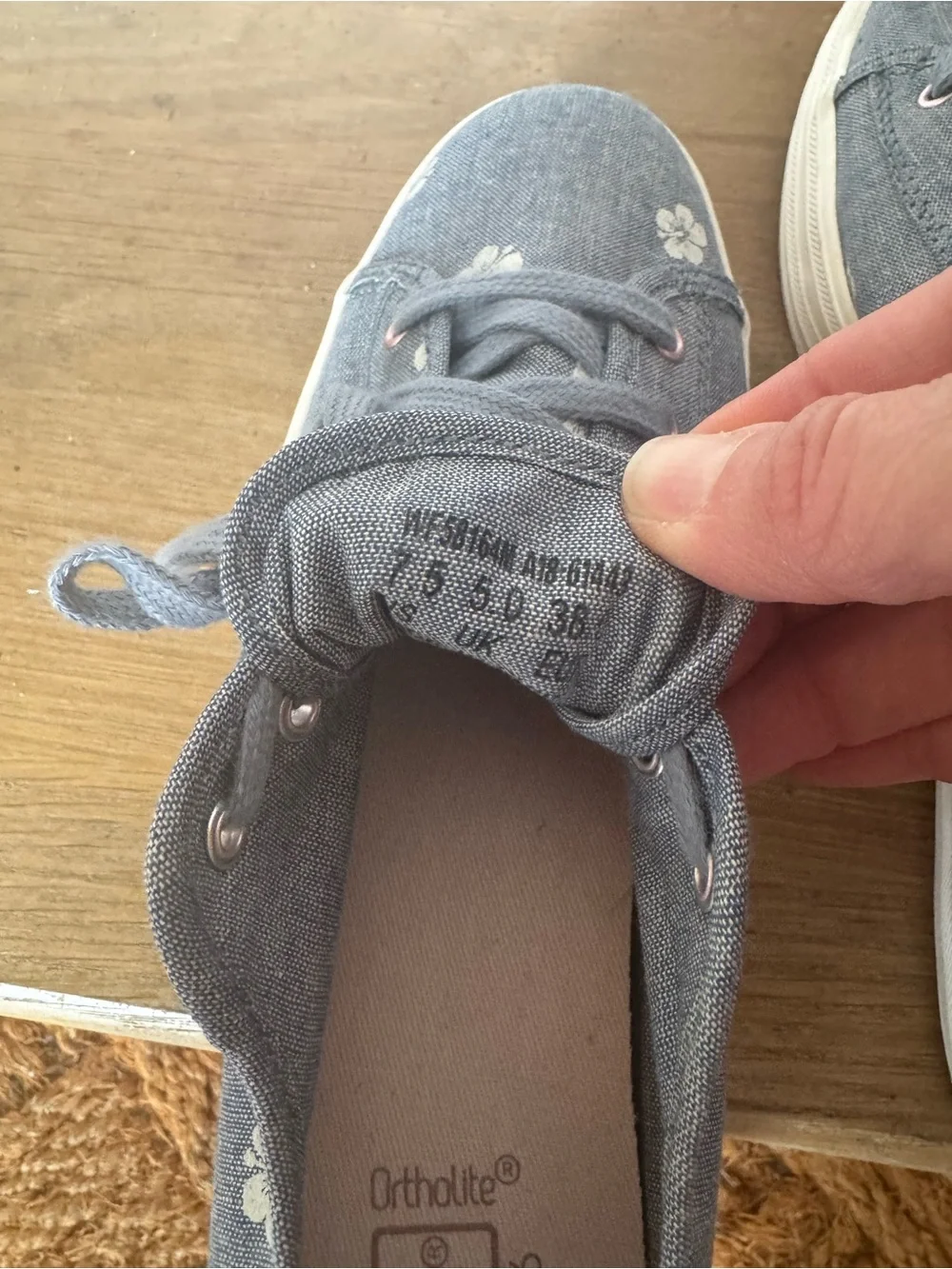 Keds Gray Canvas Floral Platform Sneakers